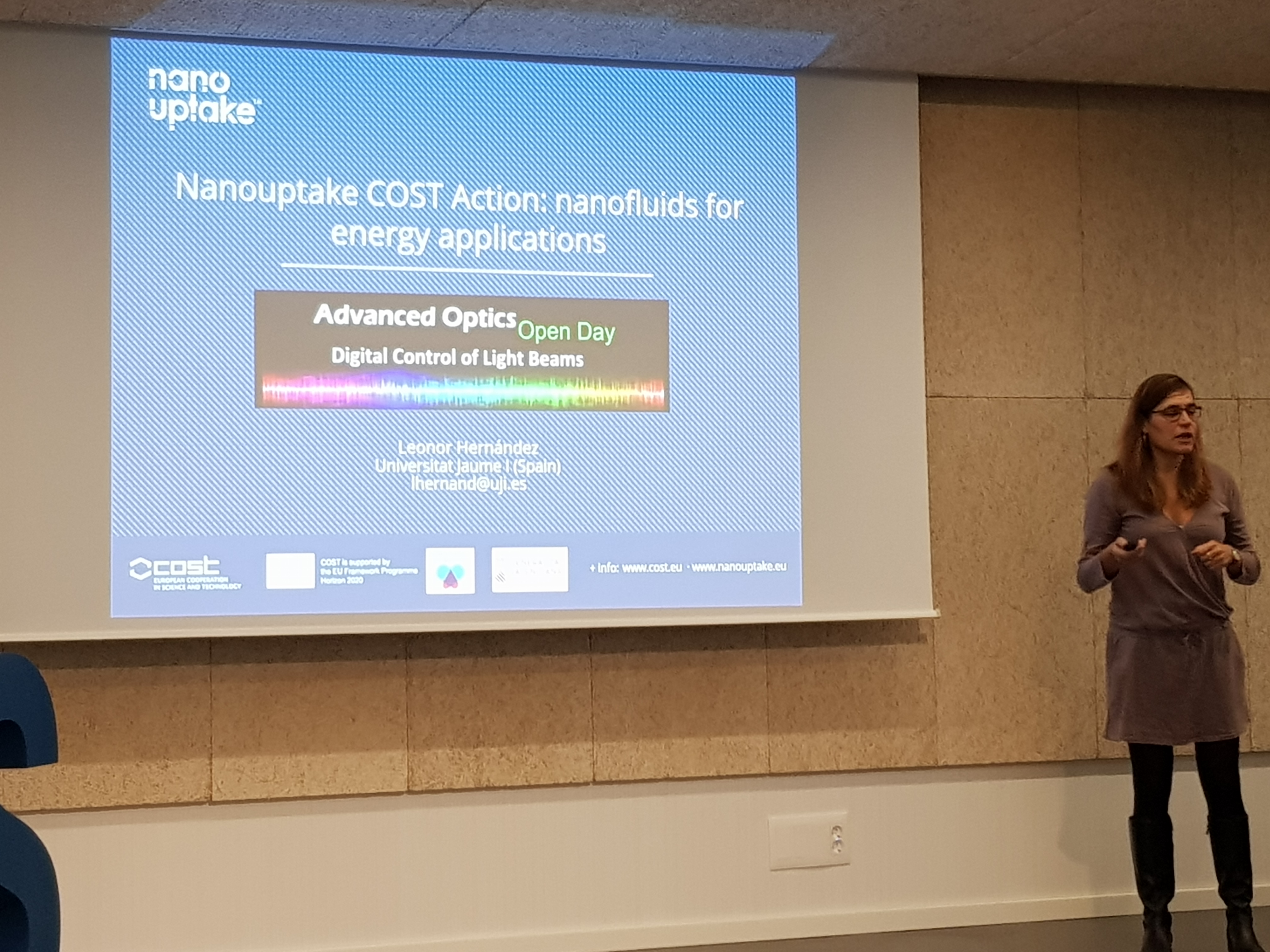 Nanouptake COST ACTION at the Advanced Optics Open Day